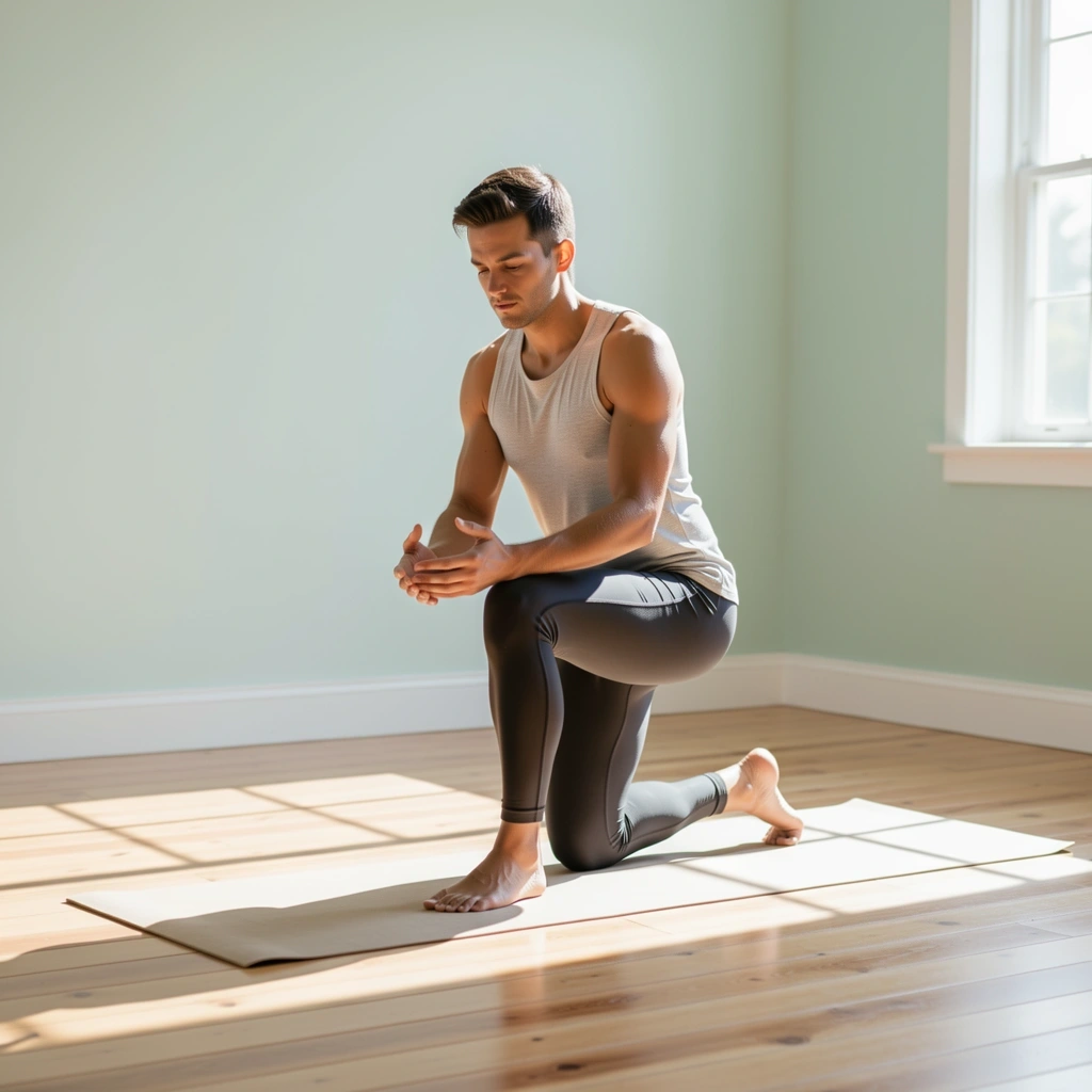 Persona practicando movilidad natural